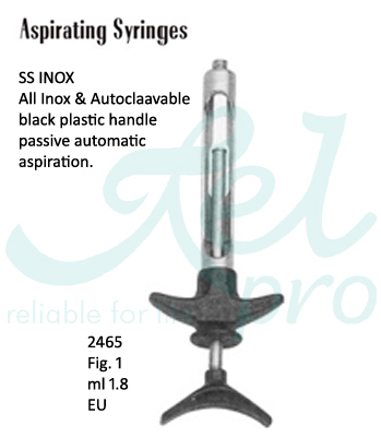 SS INOX Aspirating Syringe 1.8 ML