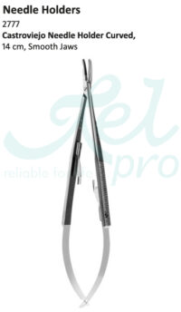 Castroviejo Needle Holder Curved Fig 1 - Relpro