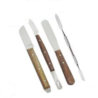 WAX CEMENT AND WOODEN HANDLE SPATULAS