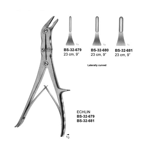 ECHLIN LATERALLY CURVED BONE RONGEURS 23 CM Relpro