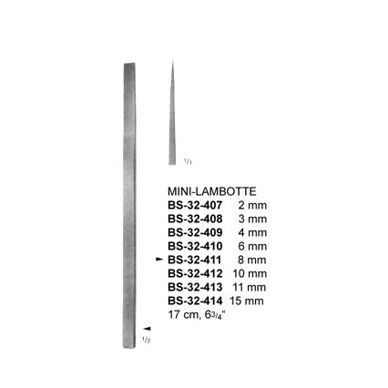 ODM Mini Lambotte Osteotome 17cm + 3mm - Surgical Orthopedic Instrument